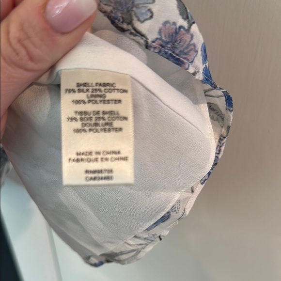 Rebecca Taylor Cream Ruched Ruffled Blouse - Picture 4 of 4